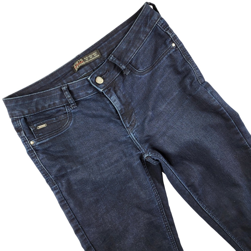 Zara Z1975 Skinny Jeans Womens Size 6 Dark Indigo Blue Stretch Denim